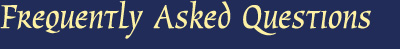 Frequently Asked Questions